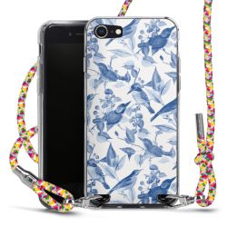 New Carry Case Transparent Stoff colourful/silber