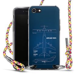 New Carry Case Transparent Stoff colourful/silber