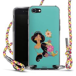 New Carry Case Transparent Stoff colourful/silber