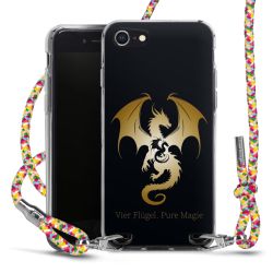 New Carry Case Transparent Stoff colourful/silber