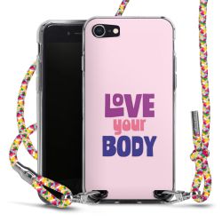 New Carry Case Transparent Stoff colourful/silber