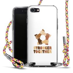 New Carry Case Transparent Stoff colourful/silber