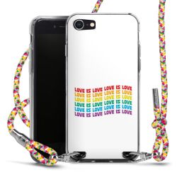 New Carry Case Transparent Stoff colourful/silber