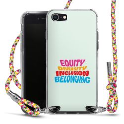 New Carry Case Transparent Stoff colourful/silber