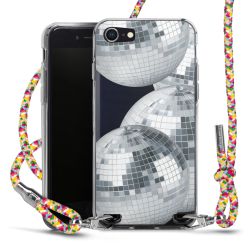 New Carry Case Transparent Stoff colourful/silber