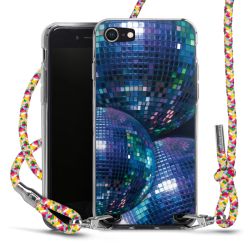 New Carry Case Transparent Stoff colourful/silber