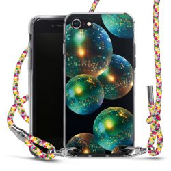 New Carry Case Transparent Stoff colourful/silber