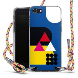 New Carry Case Transparent Stoff colourful/silber