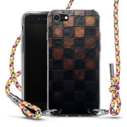 New Carry Case Transparent Stoff colourful/silber