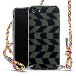 New Carry Case Transparent Stoff colourful/silber