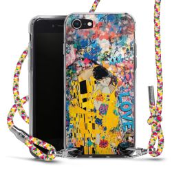 New Carry Case Transparent Stoff colourful/silber