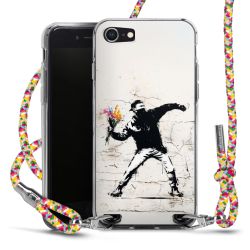 New Carry Case Transparent Stoff colourful/silber