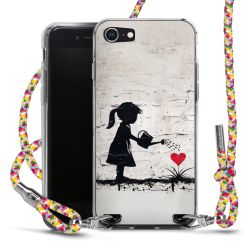 New Carry Case Transparent Stoff colourful/silber