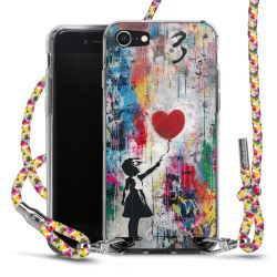 New Carry Case Transparent Stoff colourful/silber