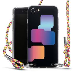 New Carry Case Transparent Stoff colourful/silber