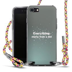 New Carry Case Transparent Stoff colourful/silber