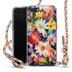 New Carry Case Transparent Stoff colourful/silber