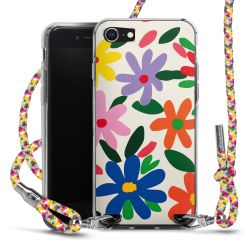 New Carry Case Transparent Stoff colourful/silber