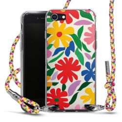 New Carry Case Transparent Stoff colourful/silber