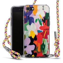 New Carry Case Transparent Stoff colourful/silber