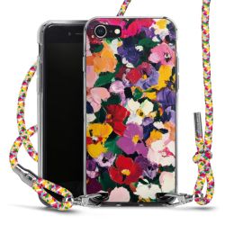 New Carry Case Transparent Stoff colourful/silber