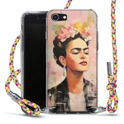 New Carry Case Transparent Stoff colourful/silber
