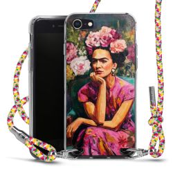 New Carry Case Transparent Stoff colourful/silber