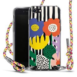 New Carry Case Transparent Stoff colourful/silber