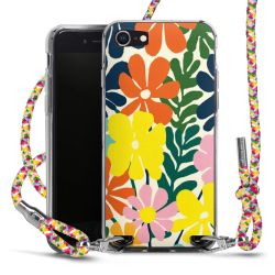 New Carry Case Transparent Stoff colourful/silber