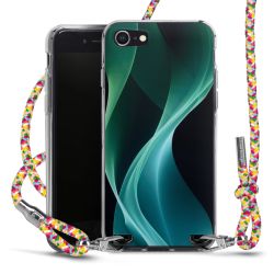 New Carry Case Transparent Stoff colourful/silber