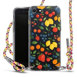 New Carry Case Transparent Stoff colourful/silber