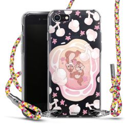 New Carry Case Transparent Stoff colourful/silber