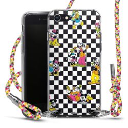 New Carry Case Transparent Stoff colourful/silber