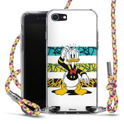 New Carry Case Transparent Stoff colourful/silber