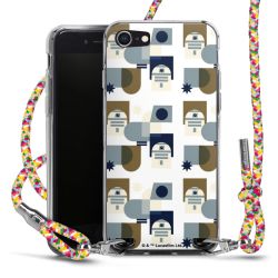 New Carry Case Transparent Stoff colourful/silber