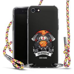 New Carry Case Transparent Stoff colourful/silber