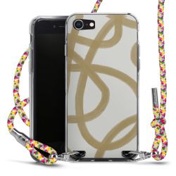 New Carry Case Transparent Stoff colourful/silber