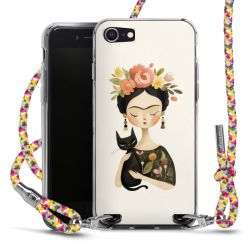 New Carry Case Transparent Stoff colourful/silber