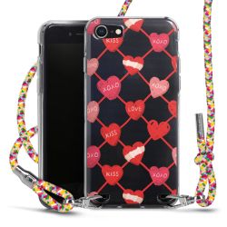 New Carry Case Transparent Stoff colourful/silber