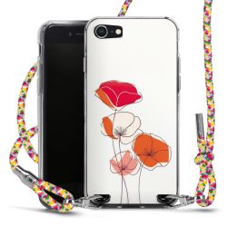 New Carry Case Transparent Stoff colourful/silber