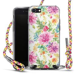 New Carry Case Transparent Stoff colourful/silber