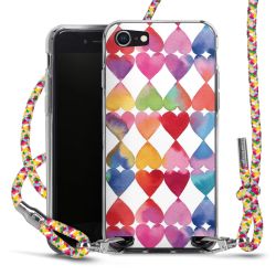 New Carry Case Transparent Stoff colourful/silber