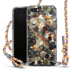 New Carry Case Transparent Stoff colourful/silber