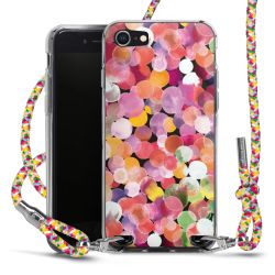 New Carry Case Transparent Stoff colourful/silber