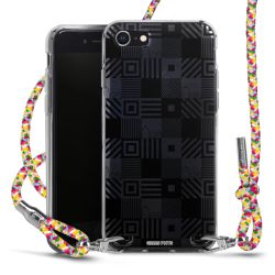 New Carry Case Transparent Stoff colourful/silber