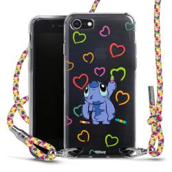 New Carry Case Transparent Stoff colourful/silber