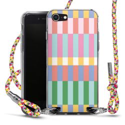 New Carry Case Transparent Stoff colourful/silber