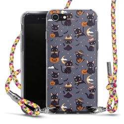 New Carry Case Transparent Stoff colourful/silber