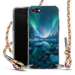 New Carry Case Transparent Stoff colourful/silber