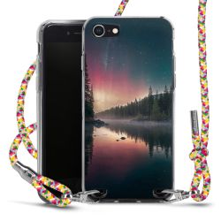 New Carry Case Transparent Stoff colourful/silber